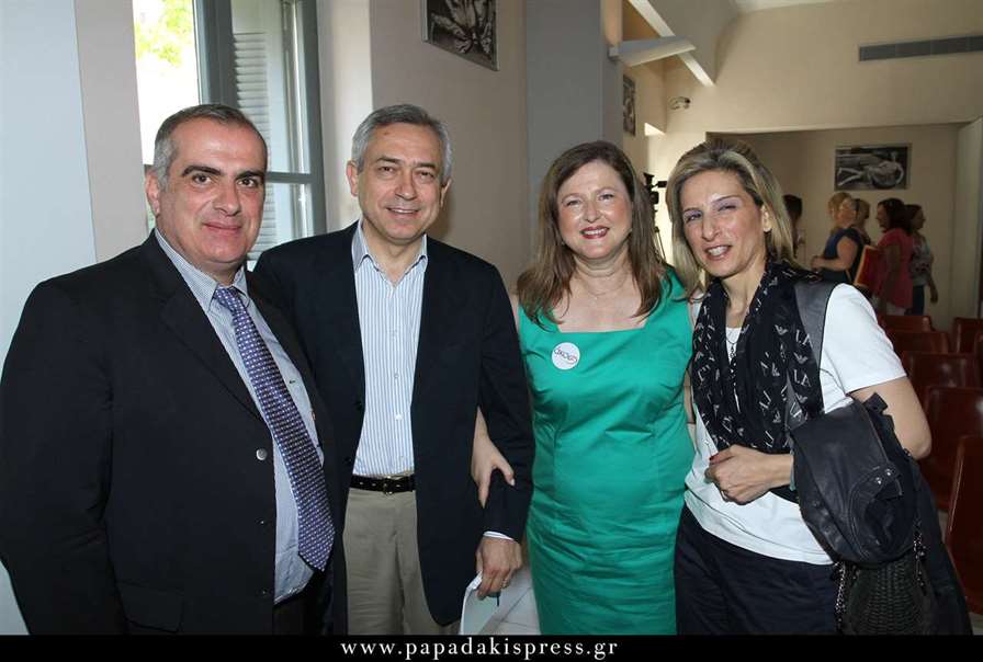 Από αριστερά οι Σπύρος Γκούβαλης, Γιώργος Δουκίδης, Δέσποινα Κατσώχη και Λίνα Βάντζιου