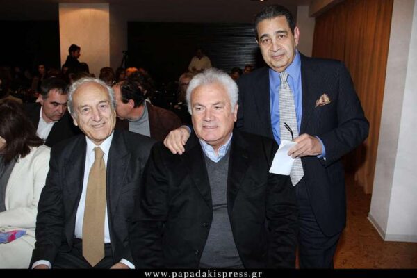 Από αριστερά Μάνος Μαυρίδης, Στέλιος Καραγεωργίου και Μιχάλης Παπαχαραλάμπους